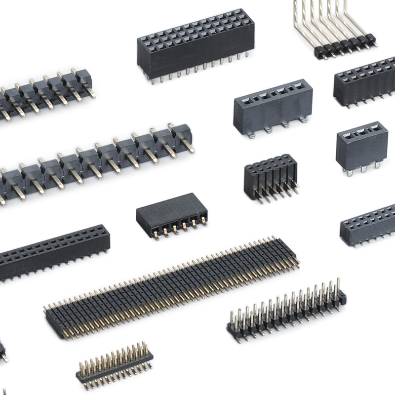 PA6T Single Dual Row 16 Pin Female Header Connector 2.54mm Pitch