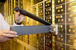 Wholesale 2inch Width 5inch Height Self Deposit Box With External Golden Hinge from china suppliers