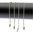 Colorful 120mm Long Mixed Color Metal Adjustable Antiqued Ball Chain with Bead