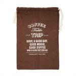 Traveler's Factory coffee Bag Dark brown Cotton Bag