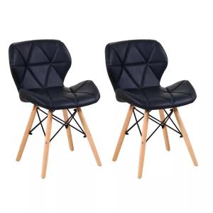 Wholesale 150Kgs Bearing Eiffel Dining Chair Leather Button Dining Chairs Rust Proof from china suppliers