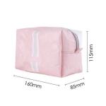 Wholesale Waterproof Foldable Brand Tyvek Pink Makeup Bag Customizable
