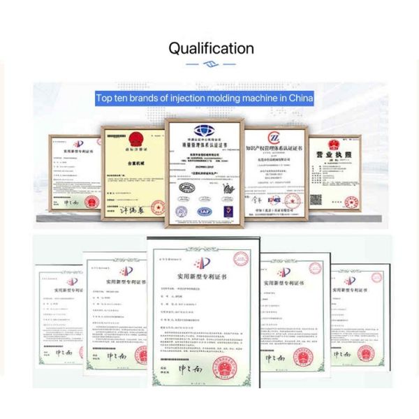 High Security 55ton Vertical Plastic Injection Molding Machine With Double Slide