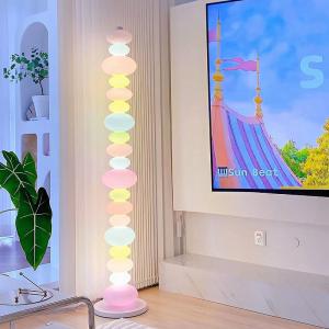 China Candy String Glass Floor Lamp For Bedside Bedroom Living Room Sofa Side Atmosphere Lamp on sale
