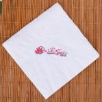 25x25cm Paper Table Napkins Custom Printed 100% Bamboo Fiber