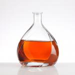 China 375ml 500ml 750ml Super Flint Glass Bottle for Luxury Whiskey Vodka Spirits Liquor for sale