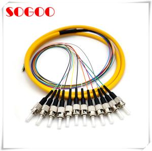 Wholesale ST/UPC 12 Core Simplex Fiber Breakout Cable from china suppliers