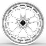 20x11 2-PC Forged Aluminum Alloy RimsSilver Barrel+Brush Disc For Audi RS6