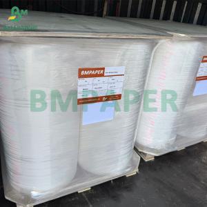 Wholesale 24gsm 28gsm Plain White Wrapper Paper For Drinking Straws 44MM 53MM Food Grade from china suppliers