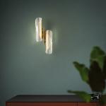 Nordic Gold Acrylic LED Wall lamp bedroom bedside aisle post modern wall