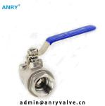 150 PSl High Temperature Stainless Steel Ball Valves One Piece BSP FNPT Threaded