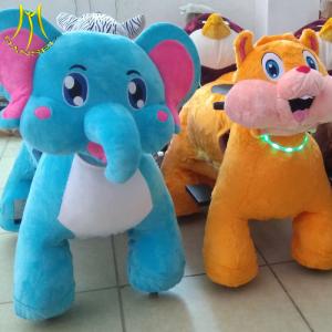 Wholesale Hansel elephant stuffed animal plush kids amusement park rides with battery from china suppliers
