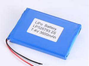 Wholesale LP526793 7.4V Li Ion Battery Manufacturers Lithium Polymer Batteries with CC/CV Charge Method from china suppliers