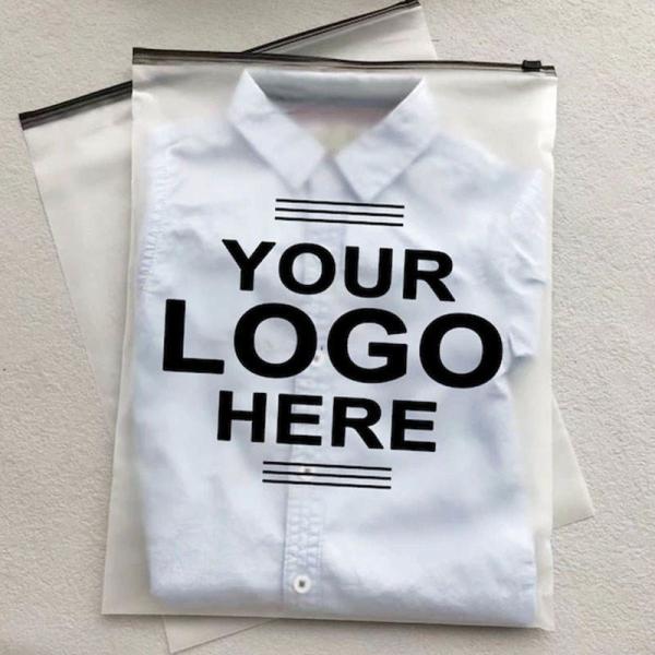 Custom Printed Frosted Plastic Transparent Pvc Slider Ziplock Clothing Packaging