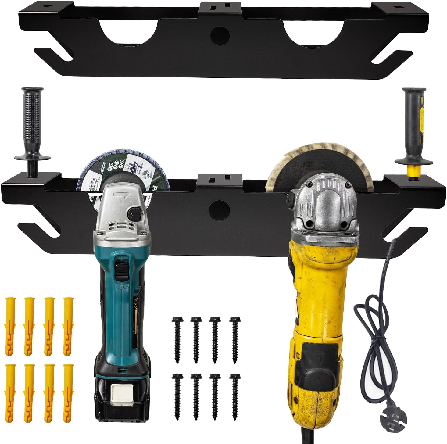 2 Bay Power Angle Grinders Holders Fabric Type Wire Stand Power Angle Grinders Holders