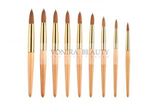 Wholesale 3D nail art paint brushes Set With Gold Ferrule And Wood Handle from china suppliers