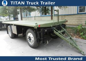 China High strength low alloy steel draw bar trailer with 1 axles , 2 axles , 3 axles optional on sale