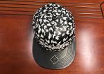 Unisex Custom White 3D Embroidery 6 Panels Pu Leather Flat Brim Hats Sport Urban