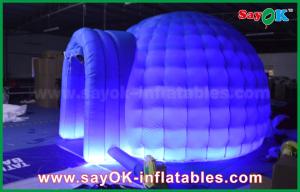 Wholesale Air Inflatable Tent Blue Oxford Inflatable Air Tent Lighting Round Dome Tent With 4m DIA For Event from china suppliers