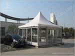 Waterproof Metal Frame 4X4 Gazebo Canopy Tents Watch House Double Wing Glass