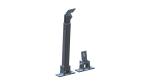 Tilt Leg Adjustable Metal Roof Solar Mounting System Aluminum Corrugated