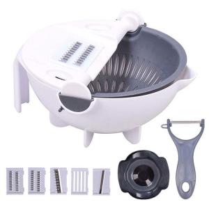 Wholesale Multi Blades Plastic Vegetable Manual Slicer With Fruit Peeler White from china suppliers