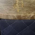 Matted 21in Modern Bedside Tables Marble Mid Century Modern 3 Drawer