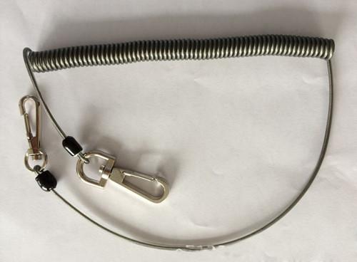 3M fishing missed rope with steel hooks good protection wire coil leash prevent