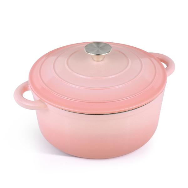 5.5Qt Enameled Cast Iron Dutch Oven - Perfect for Baking Bread & Sourdough, Oven