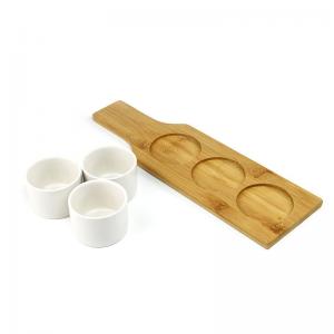 China Creative Anti Skid Bamboo Tea Coaster Heat Insulation on sale