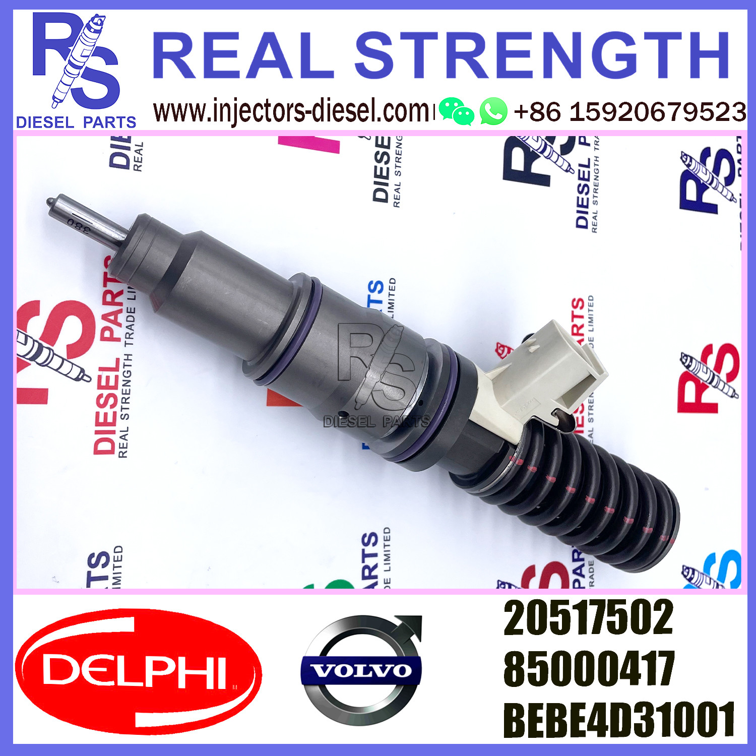 V-O-L-V injector 20517502 diesel Fuel Injection Injector 20517502 85000417 BEBE4D31001 E3.1 for V-O-L-V D12 3155 465 BHP