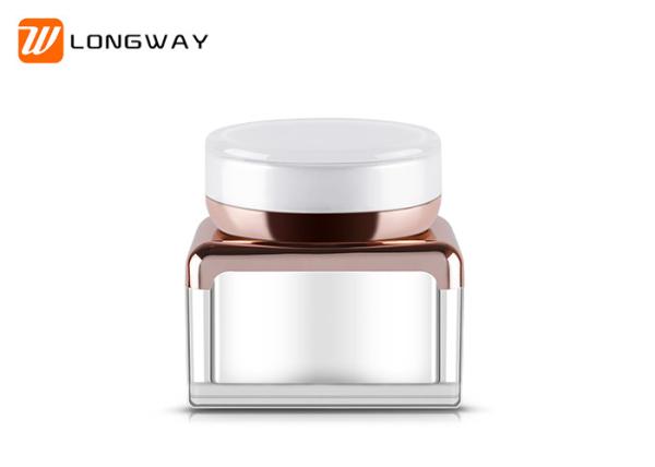 30ml Acrylic cream jar Double Layer Plastic Bottles / Plastic Cream Jar Free