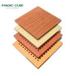 Black Fireproof Tissue Melamine Finish Wall Acoustic Panel for Steel Keel