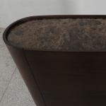 Modern Customized Cabinet Console Table With Natural Mable Tops Drawers Cupboard