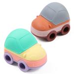 Education Silicone Car Stacking Building Blocks Stackers Toddler Toys