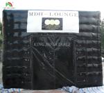 Event Black Pvc Portable Backyard Party House Inflatable Night Club LED Disco