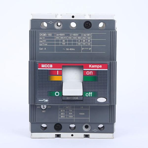 Moulded Case Circuit Breaker Kampa T5-400 1P 3P 60A 80A 100A MCCB Industrial Use