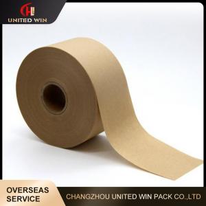China Environment Friendly Kraft Paper Tape 5.9mils Starch Glue 70G/M2 on sale