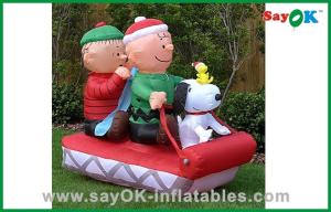 Wholesale Christmas Inflatable Family with dog in sled For Christmas Decoration from china suppliers