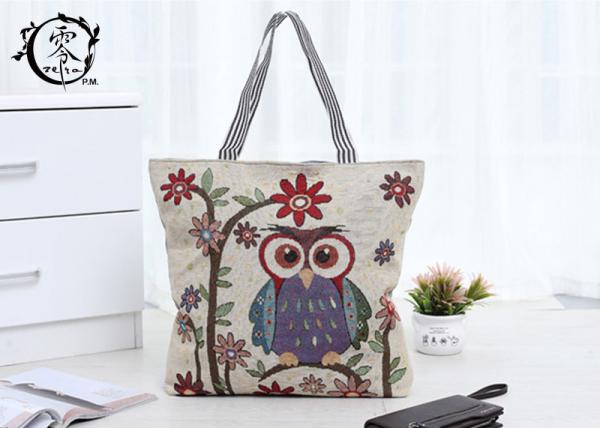Canvas Reusable ECO Shopping Bags Sustainable Natural Tote Bags with Lining