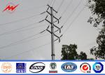 AWS D1.1 16m 6.9kv Power Line Pole / Steel Utility Poles For Mining Industry
