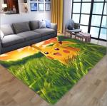 New Style Pikachu Cartoon Children's Crystal Velvet Living Room, Bedroom Living