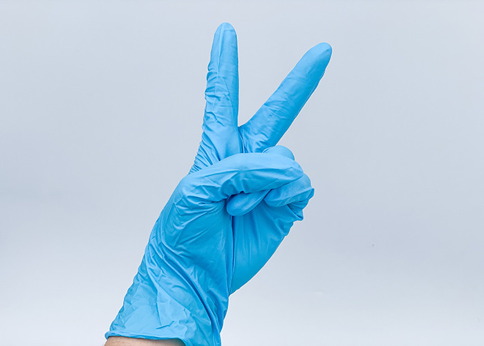 Disposable Medical Nitrile Examination Gloves with CE ISO / Block bacteria