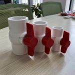 1/2 prime prime Inch PVC One Way Ball Valve Red Handle for UV Protection and