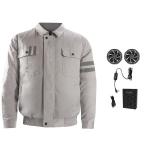 Grey 7.2V Air Conditioned Apparel 6700mAh Ac Motorcycle Jacket