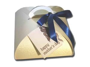 Wholesale Fashion Creative Shape Gloss Art Paper CMYK Colors Printed Cake Box Packaging With Silk Bow Tie from china suppliers