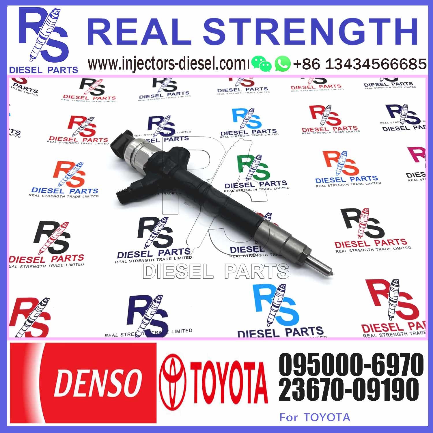 Hot Sell Fuel Injector Common Rail Fuel Injector 23670-09190 2367009190 095000-6970