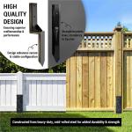 Powder Coated Carbon Steel Fence Post Anchor for Repairing Tilted/Broken Wood