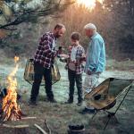Camouflage 300lbs Load Fold Up Camping Chairs For Picnic