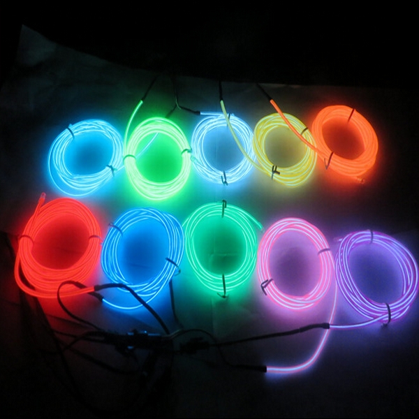 charming colorful lighting electroluminescent el wire for decoration